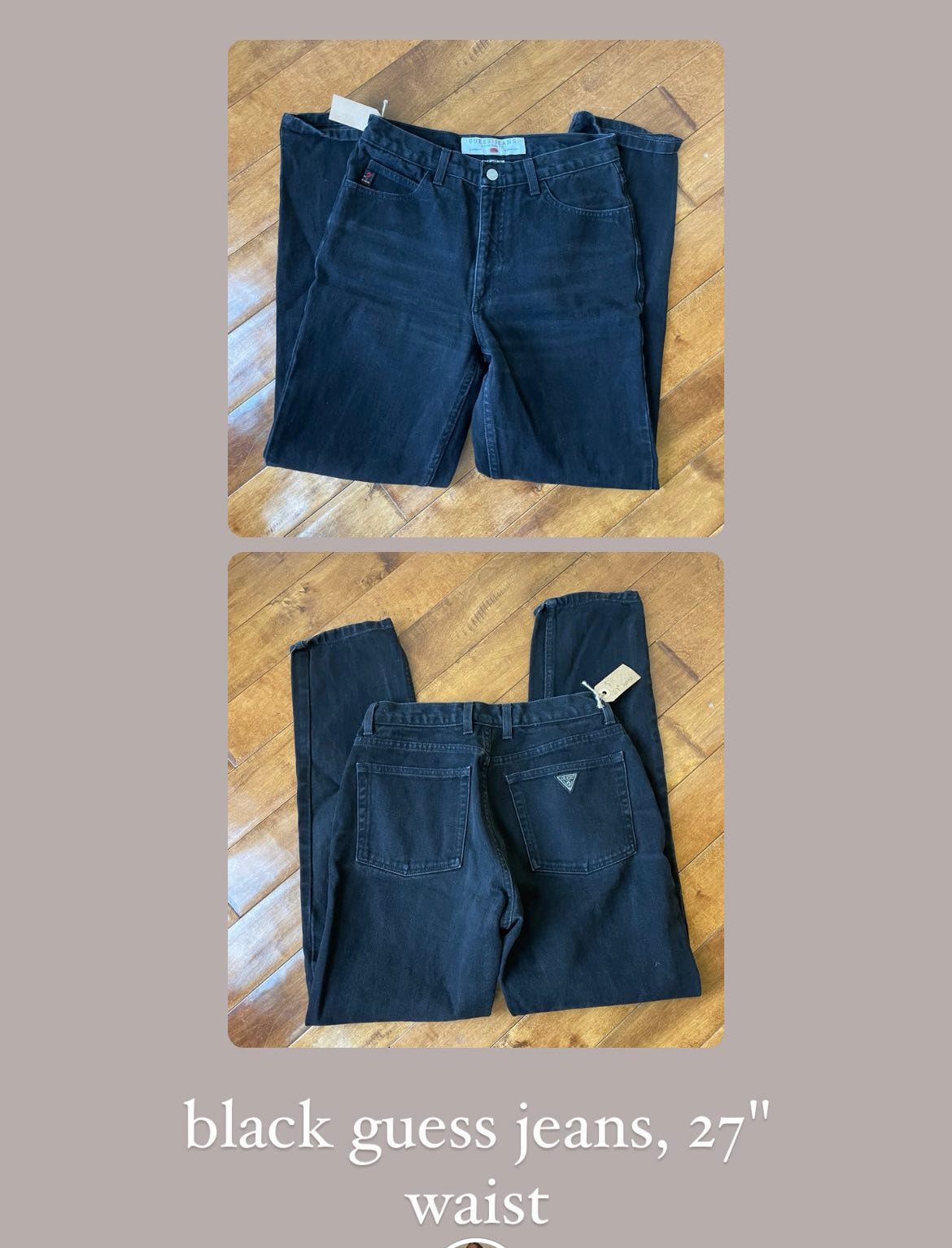 black guess jeans