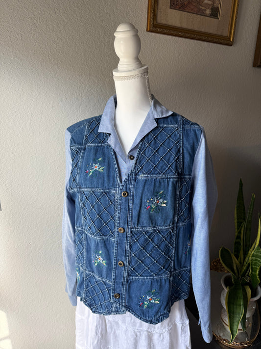 M - Denim Button Up