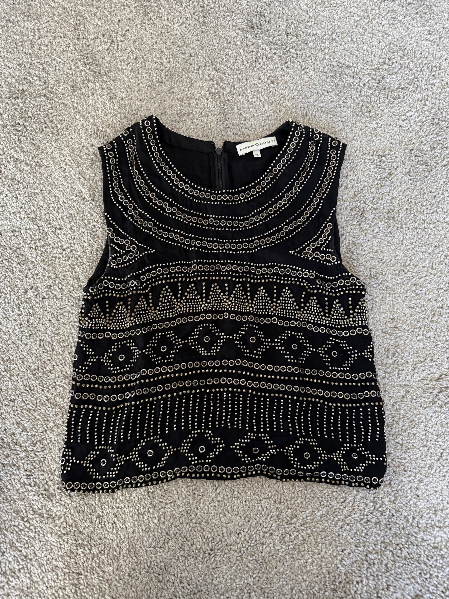 Karina Grimaldi Beaded Top