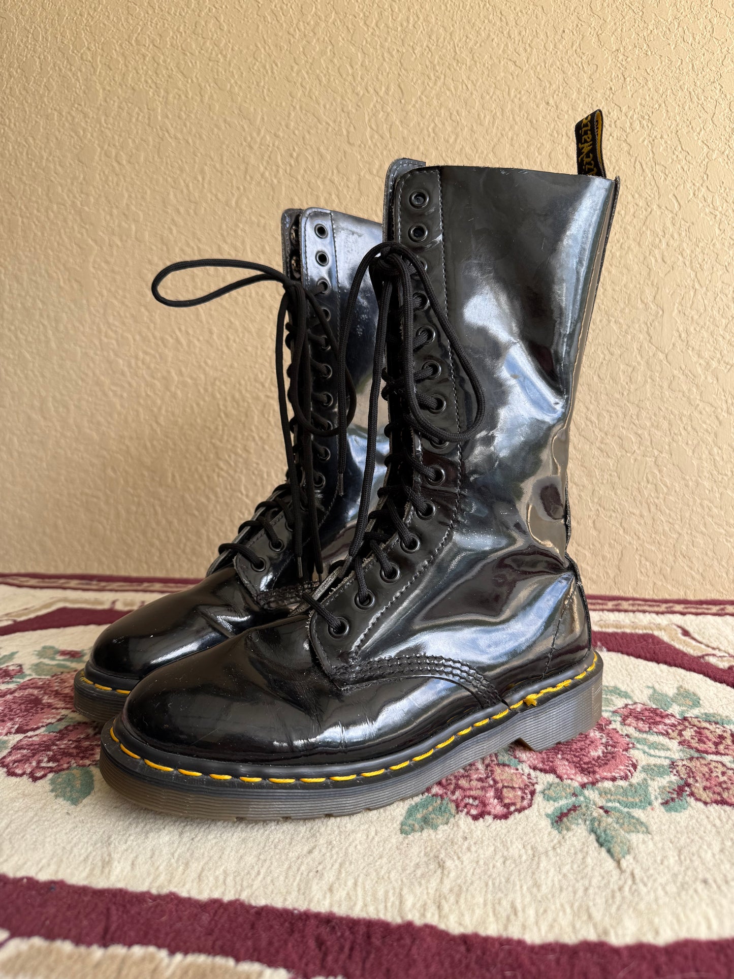 Vintage Patent 14-Eye Boots