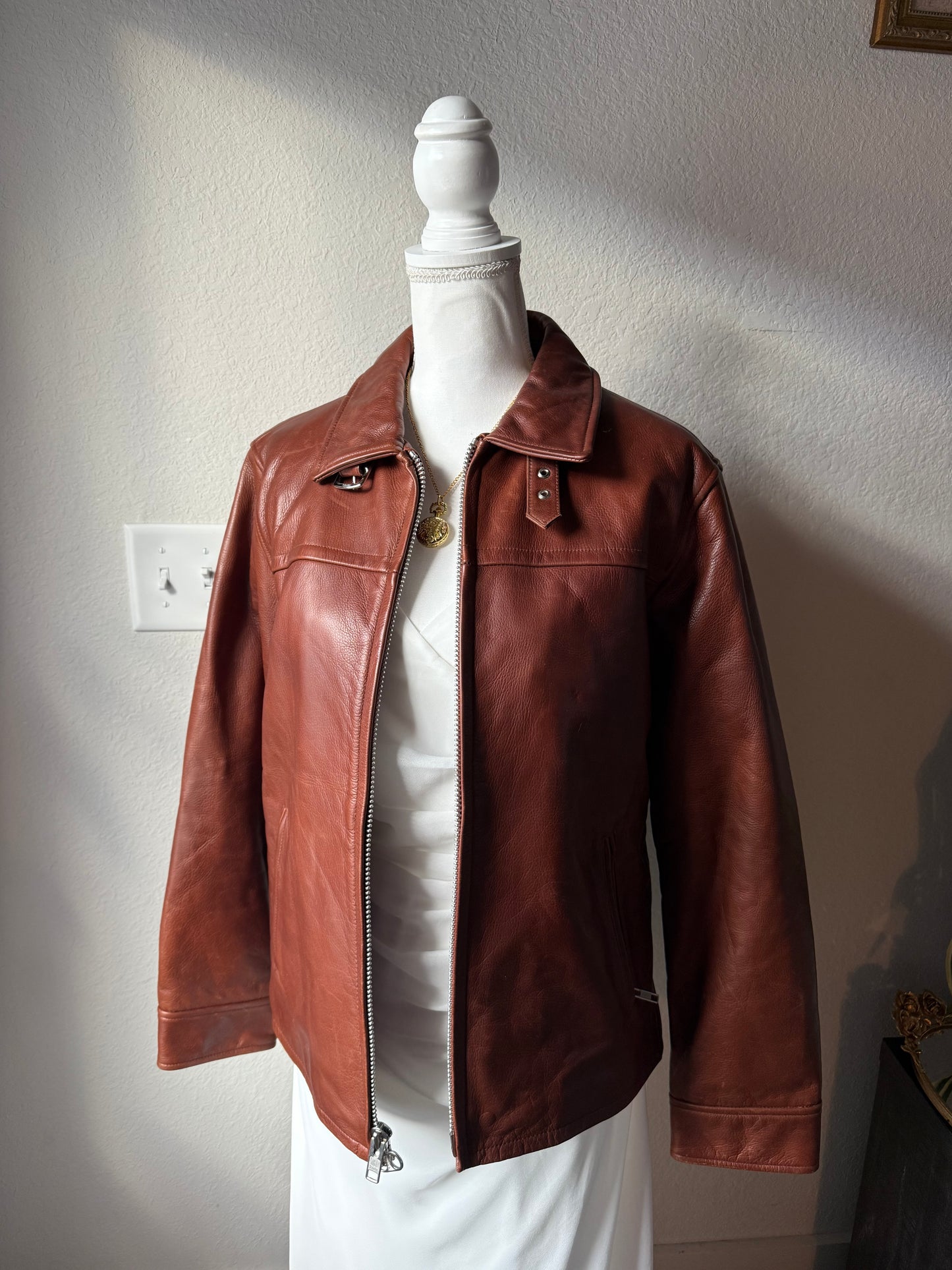 Coach Brown Leather Jacket