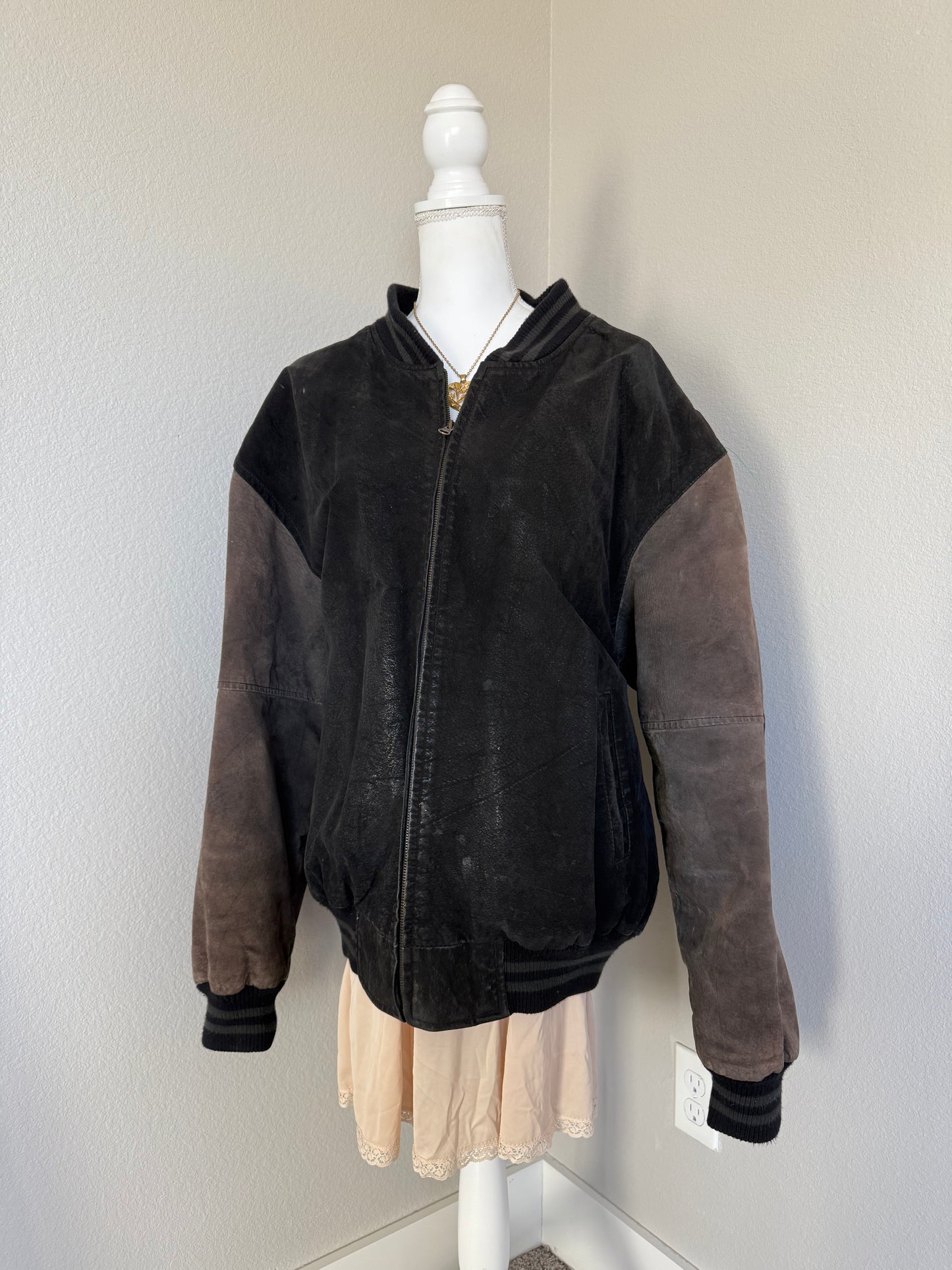 Leather Varsity Jacket