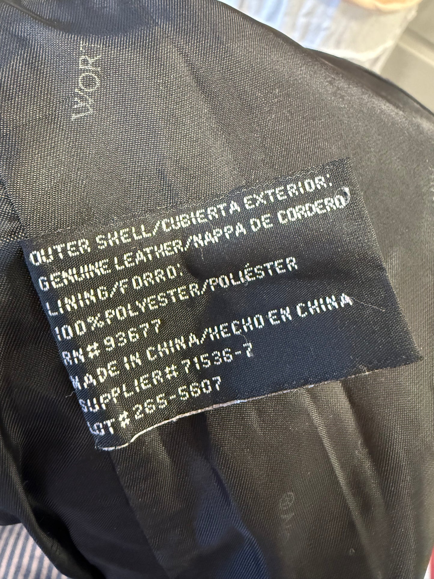 Black Worthington Leather Jacket