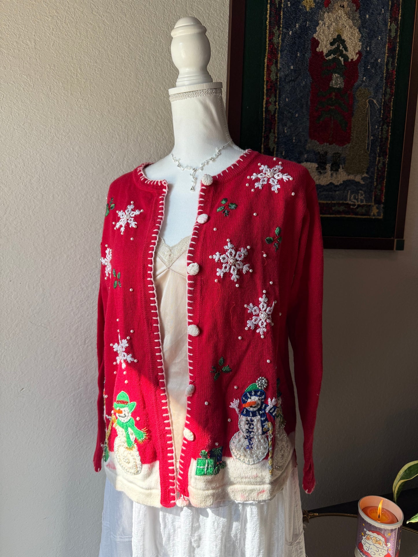 Red Snowman Sweater