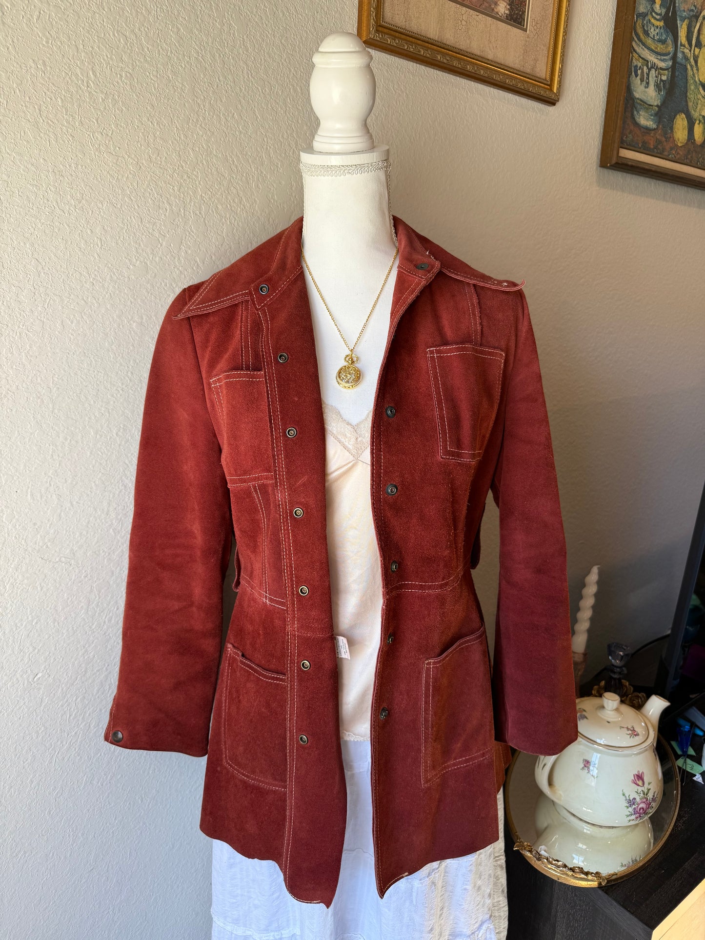 Rust Suede Jacket