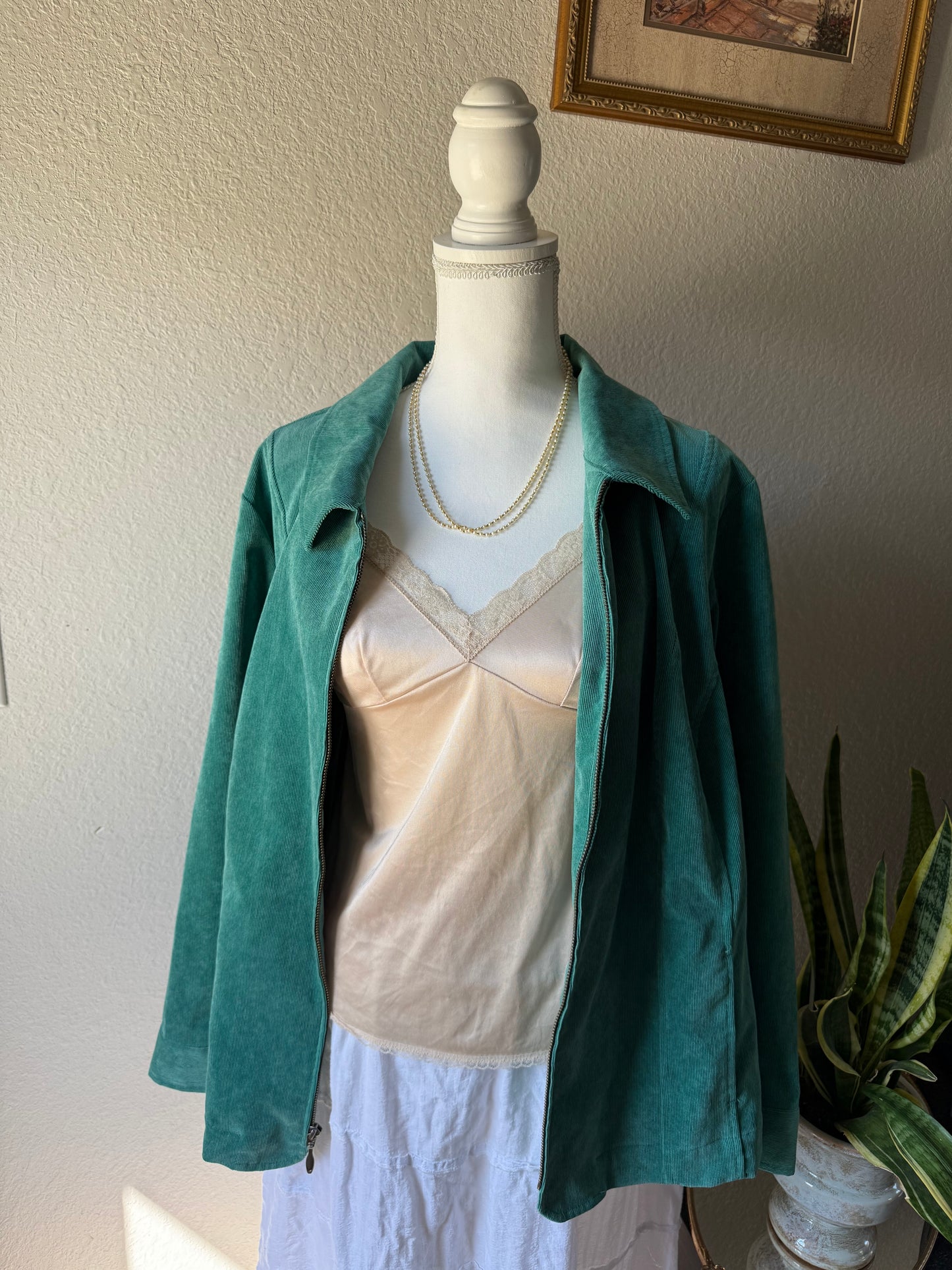 XXL - Teal Corduroy Jacket