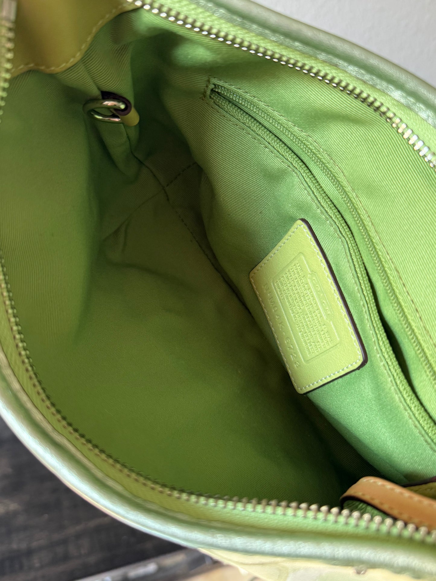 Coach Green Ladybug Bag