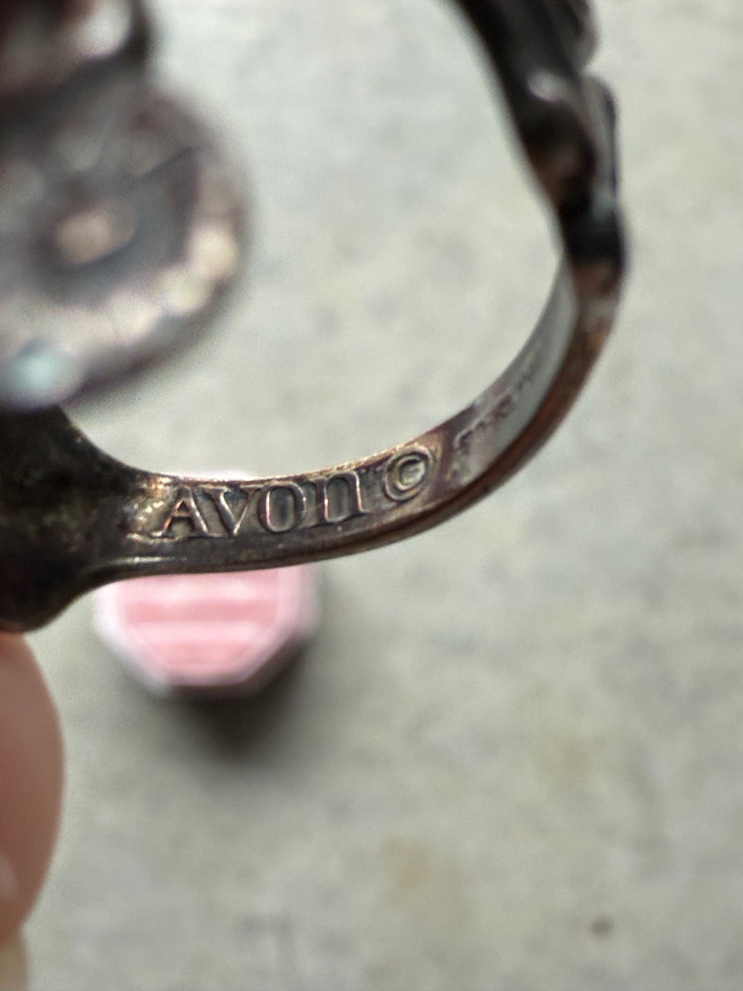 Avon Sterling Silver Treasured Heart Ring (6.5-7)