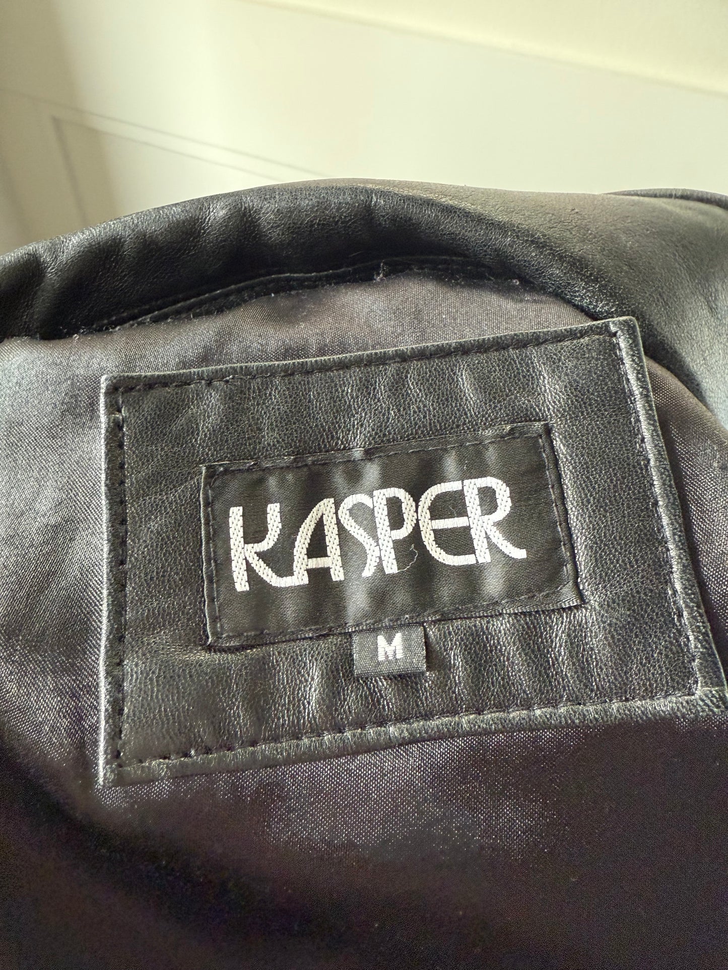 Kasper Black Leather Jacket