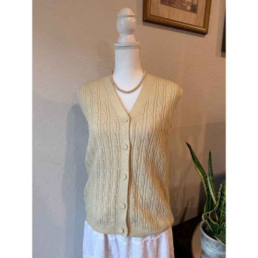 Vintage Cream Sweater Vest