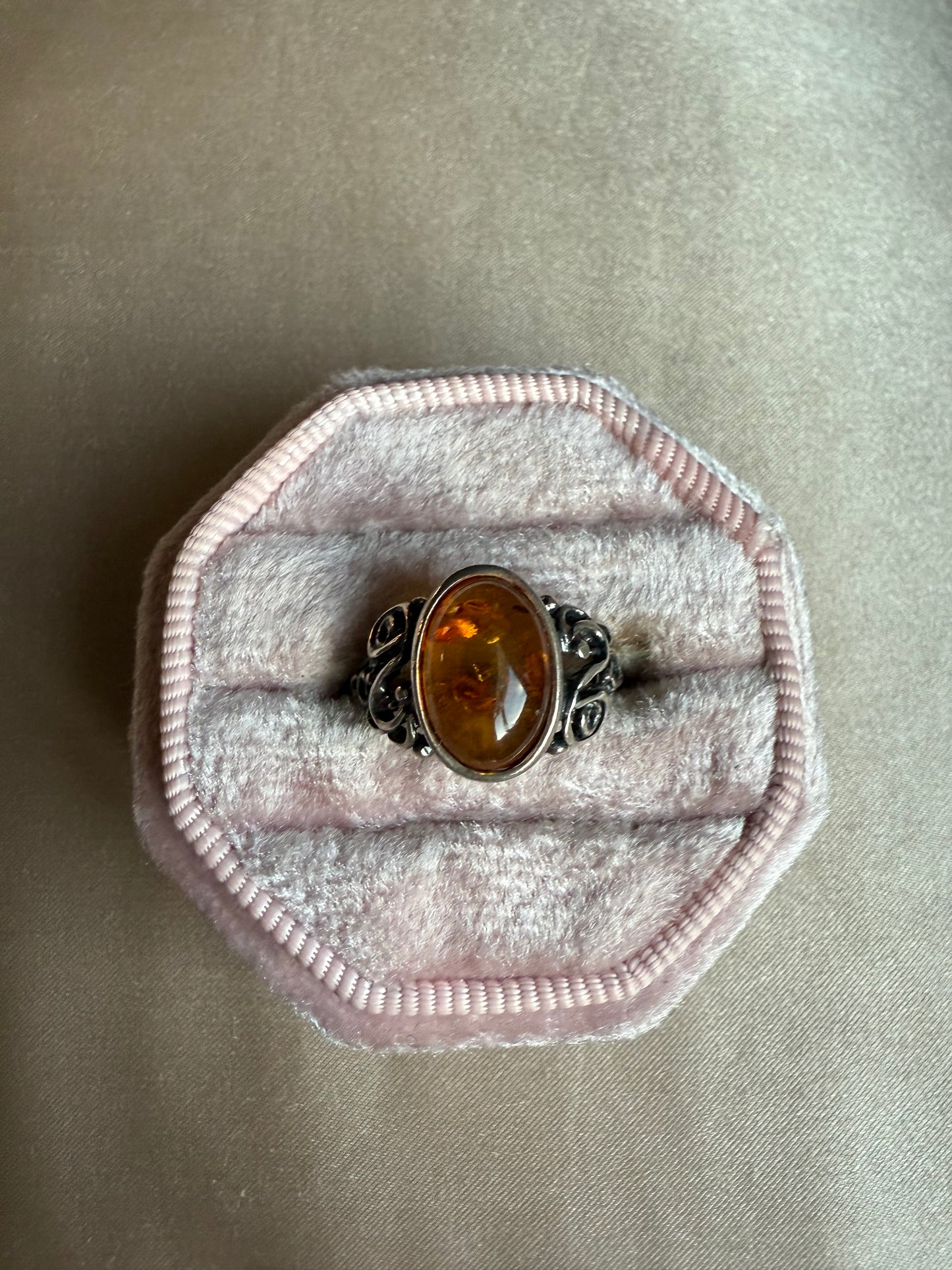 Sterling Amber Ring (6)