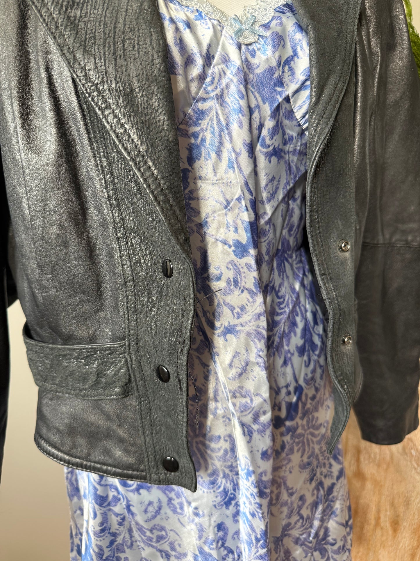 G-III Cropped Leather Jacket