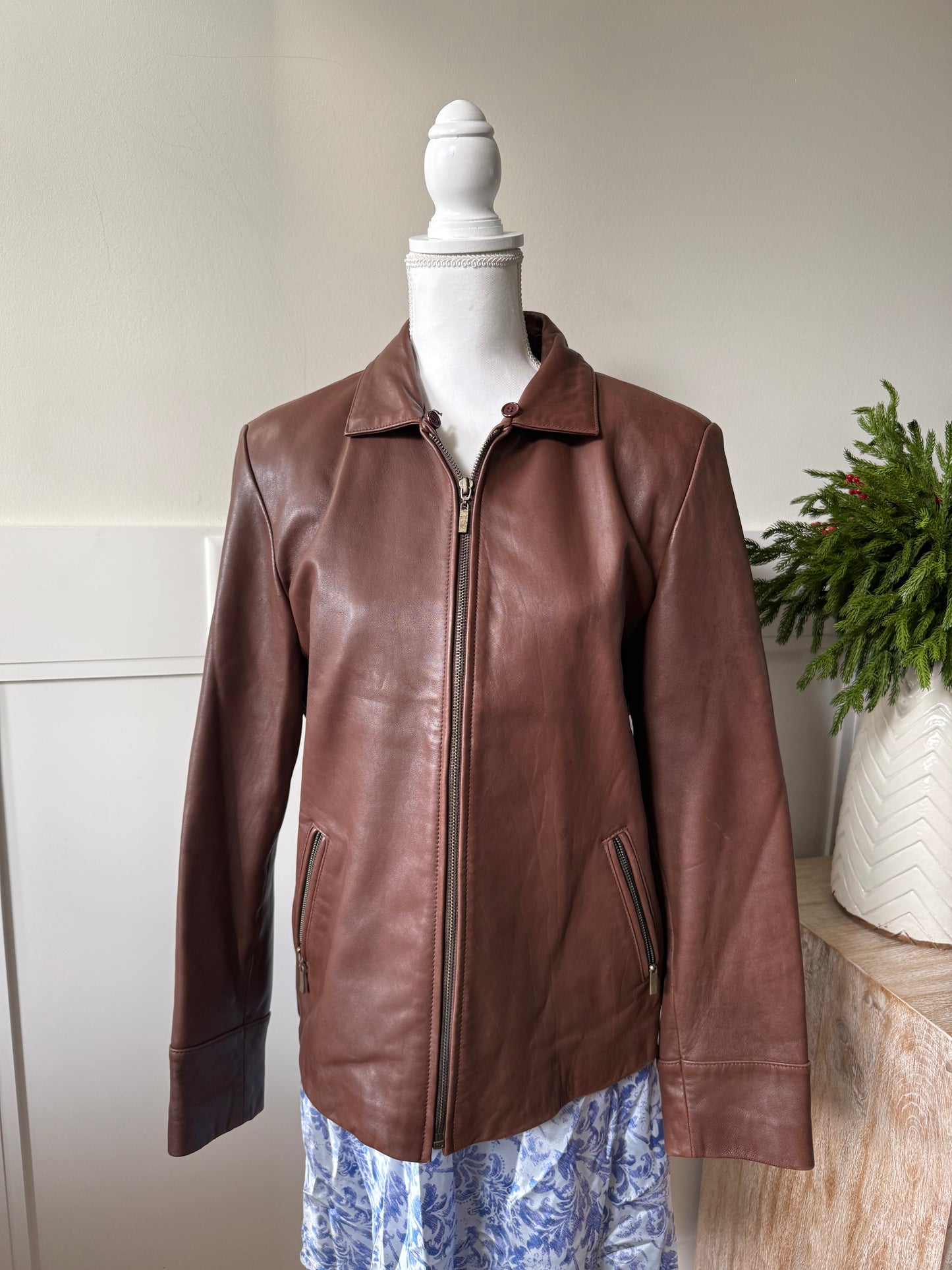 Marvin Richards Brown Leather Jacket