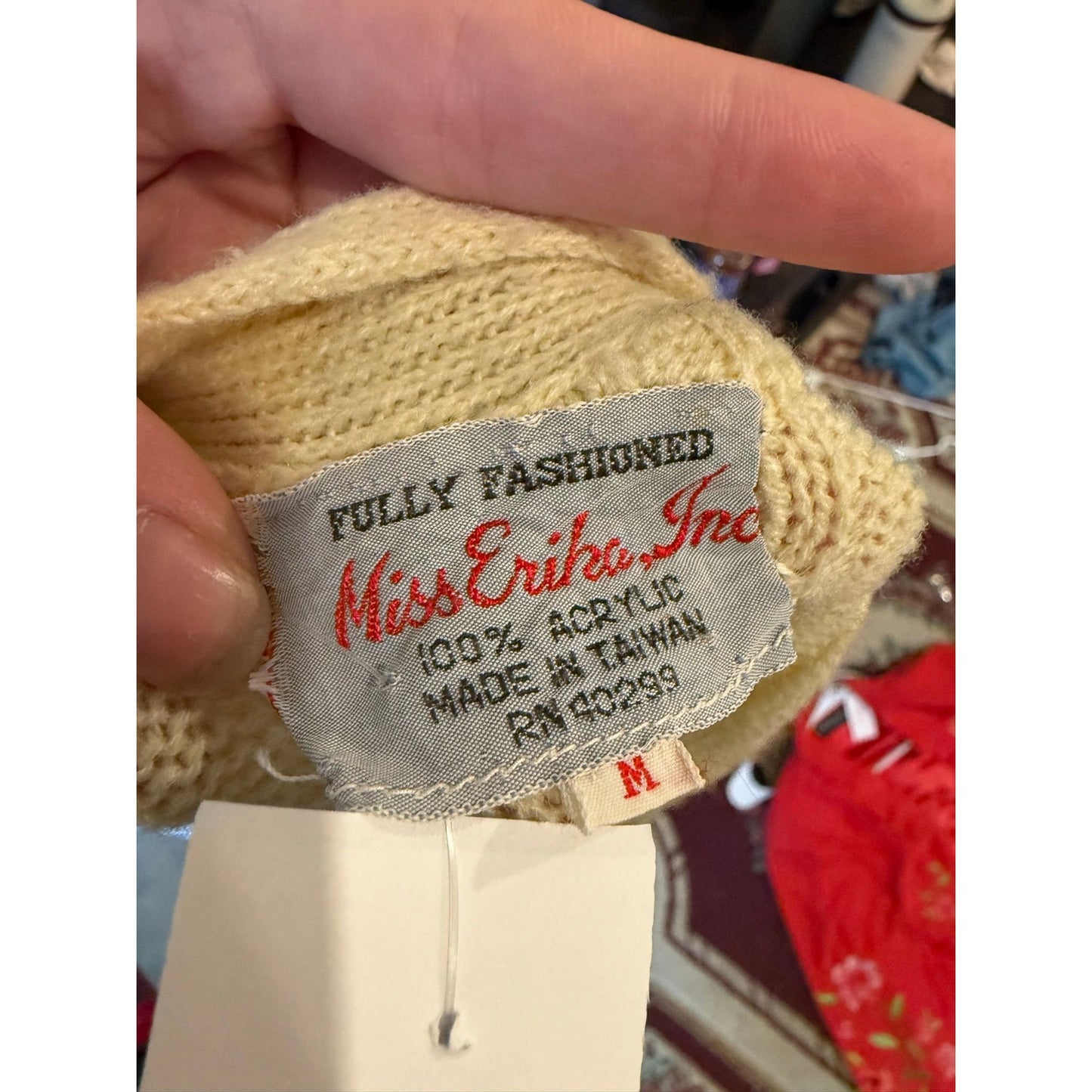 Vintage Cream Sweater Vest