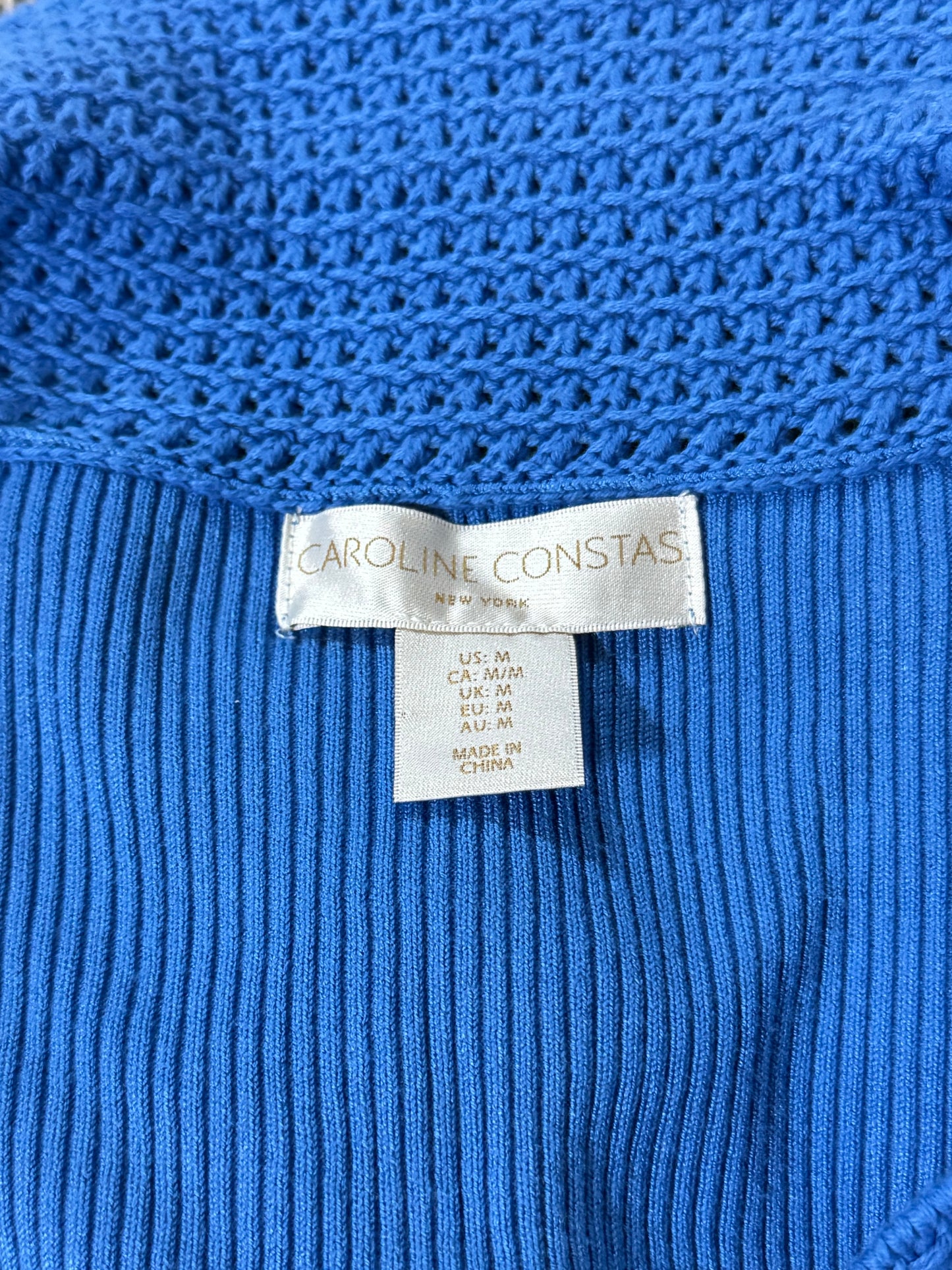Caroline Constas Blue Knit Dress
