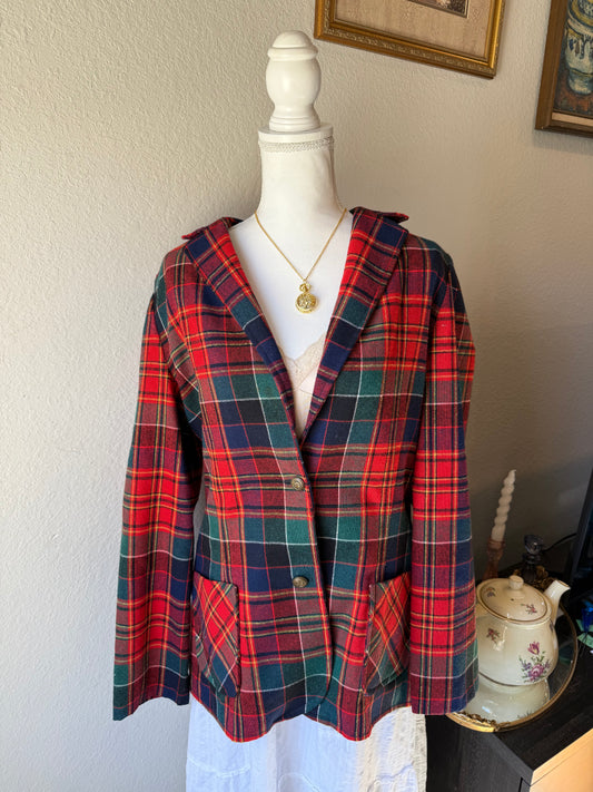 Plaid Blazer
