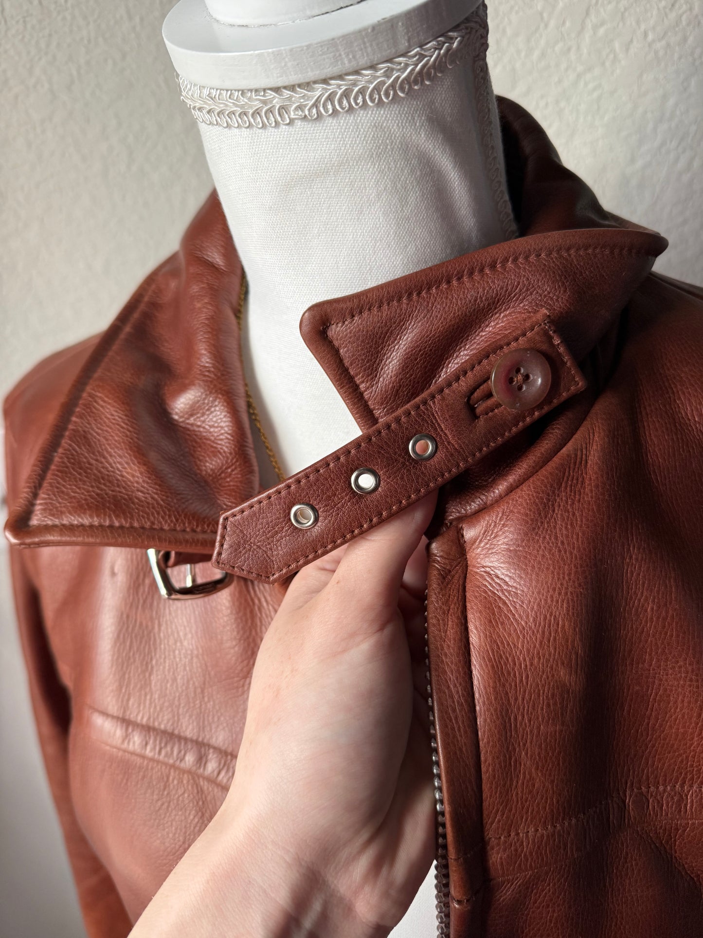 Coach Brown Leather Jacket