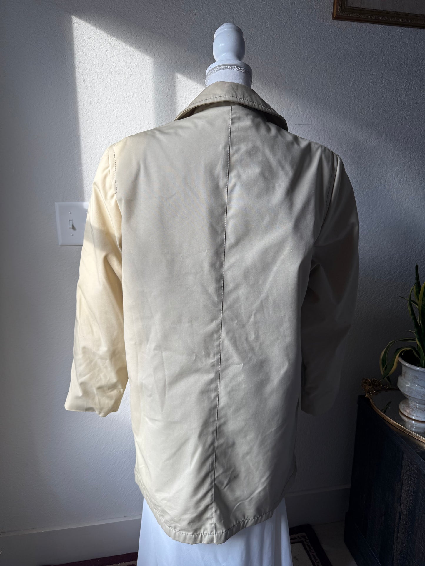 Ivory Lined Trench Coat