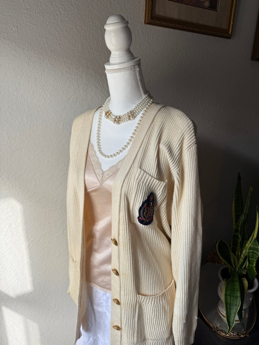 M - Cream Cardigan