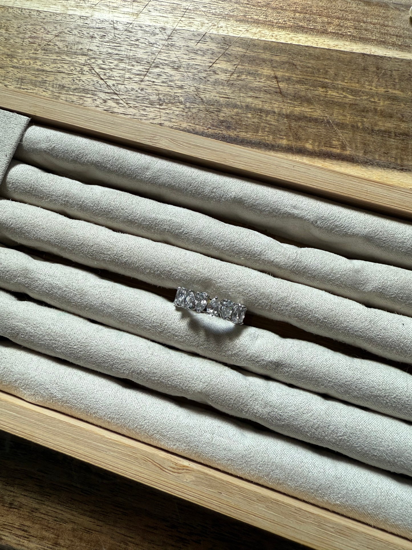 Silver Crystal Band (6.5)