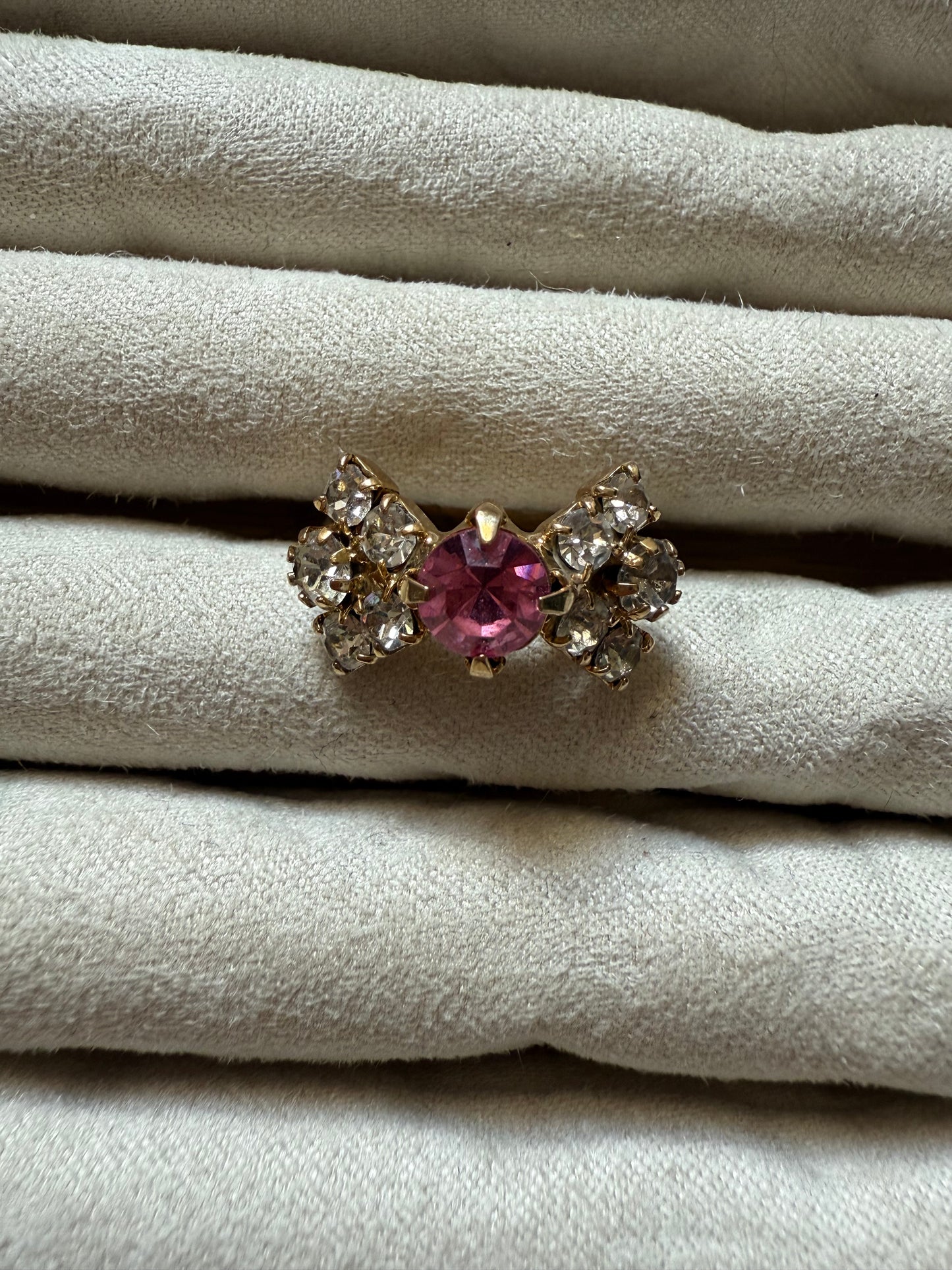 Adjustable Pink Bow (7.5-9.5)