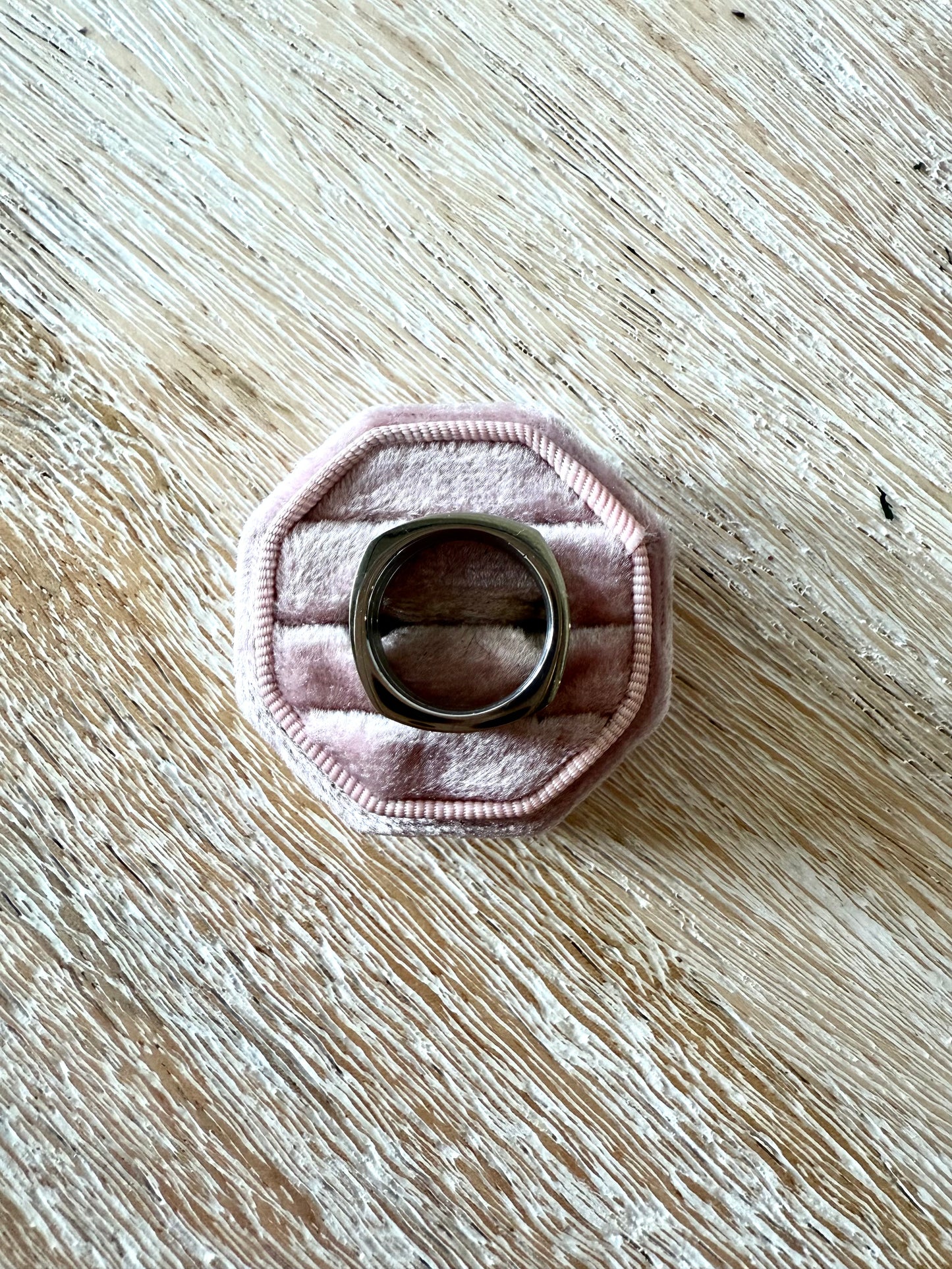 Steel Rhinestone Square Band (7.5)