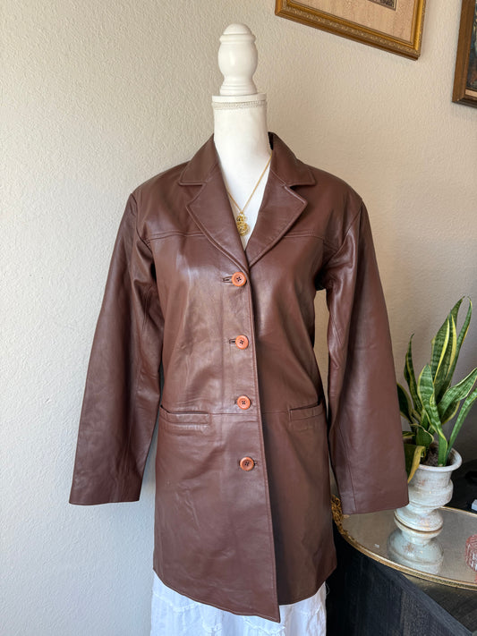 Brown Leather Cabela's Jacket