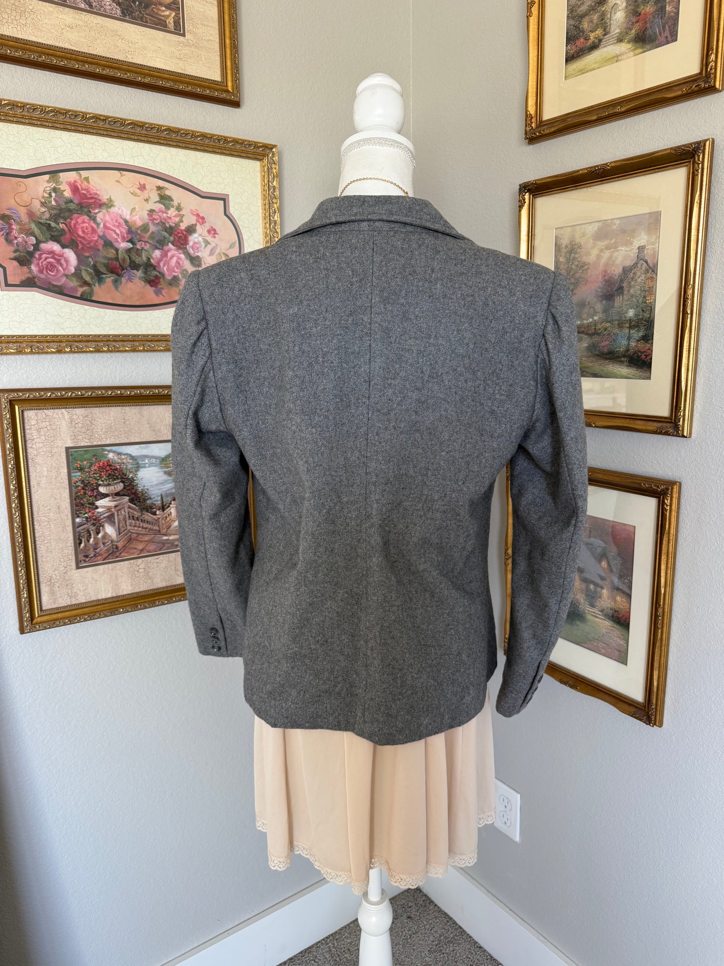 Gray Wool Blazer