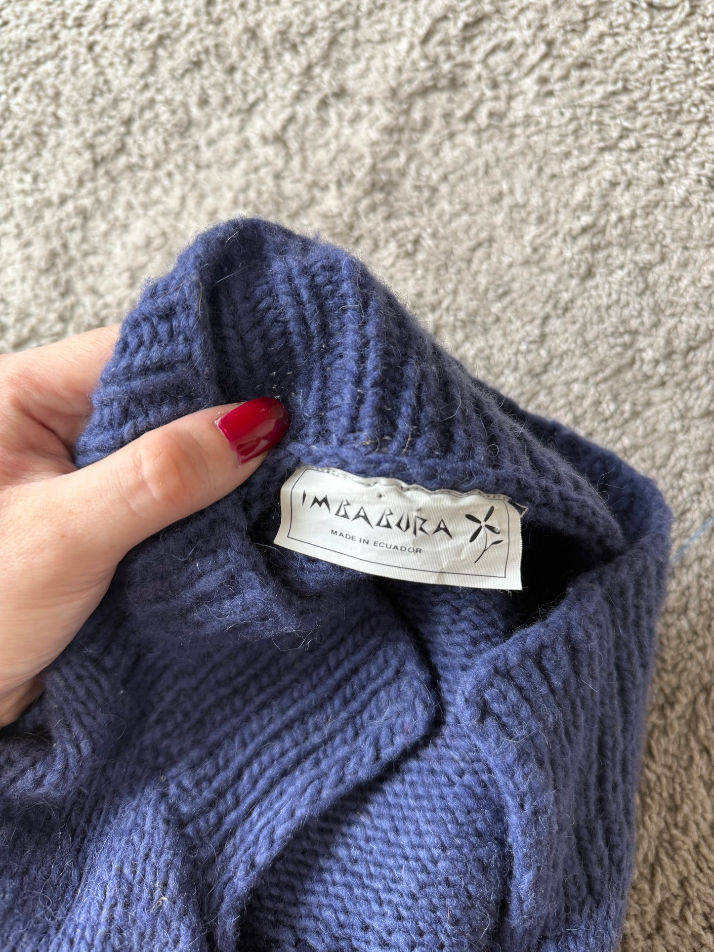 Daisy Knit Handmade Cardigan Sweater