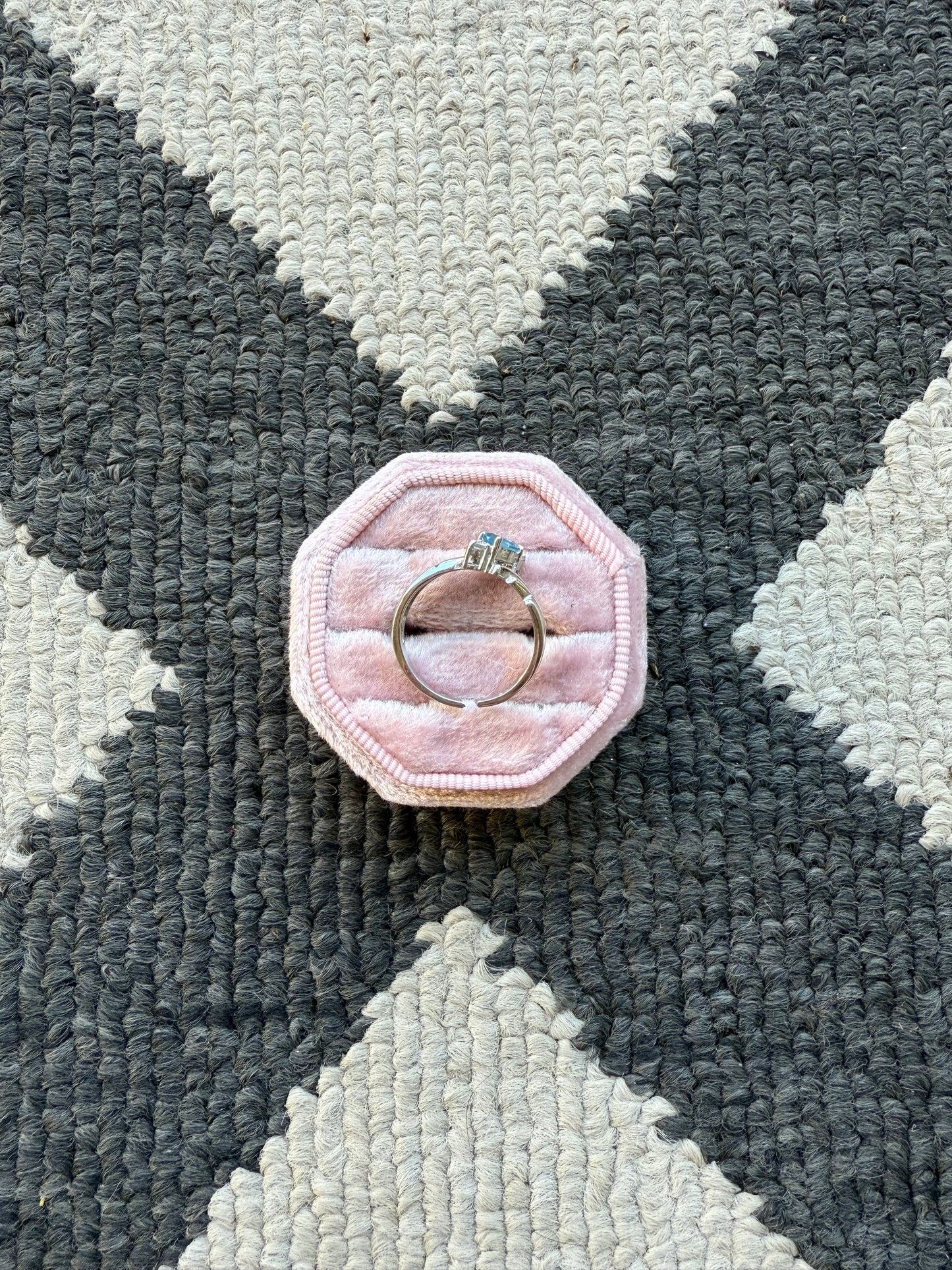 Sterling Twisted Blue Ring (7)