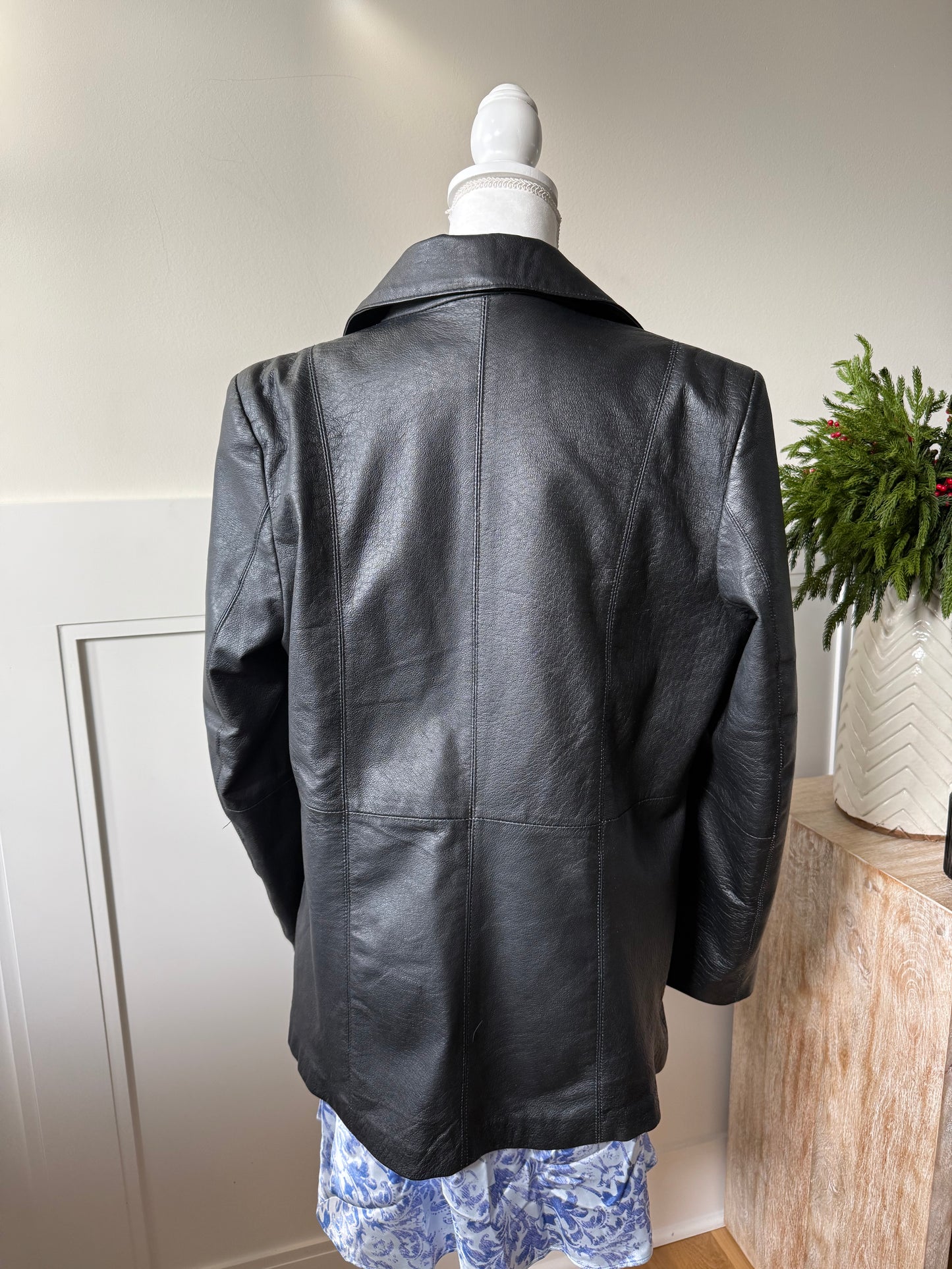 Black Leather Coat