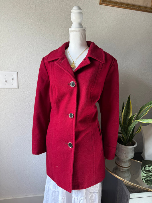 Red Wool Coat