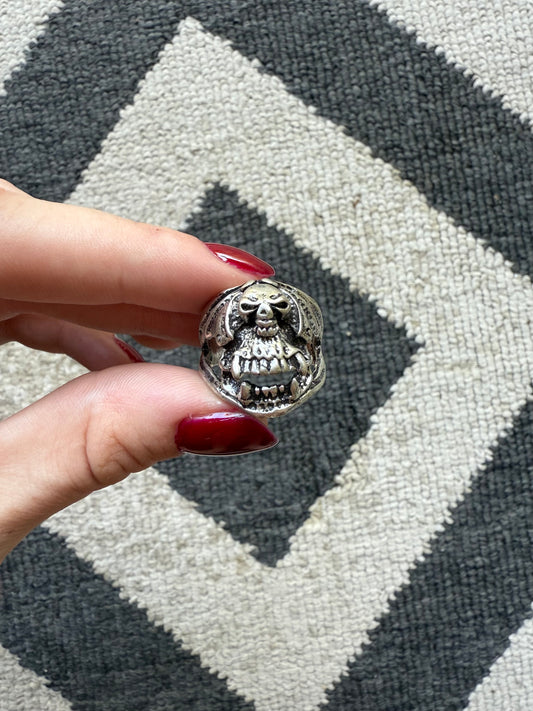 Bat & Skull Ring (9.5)
