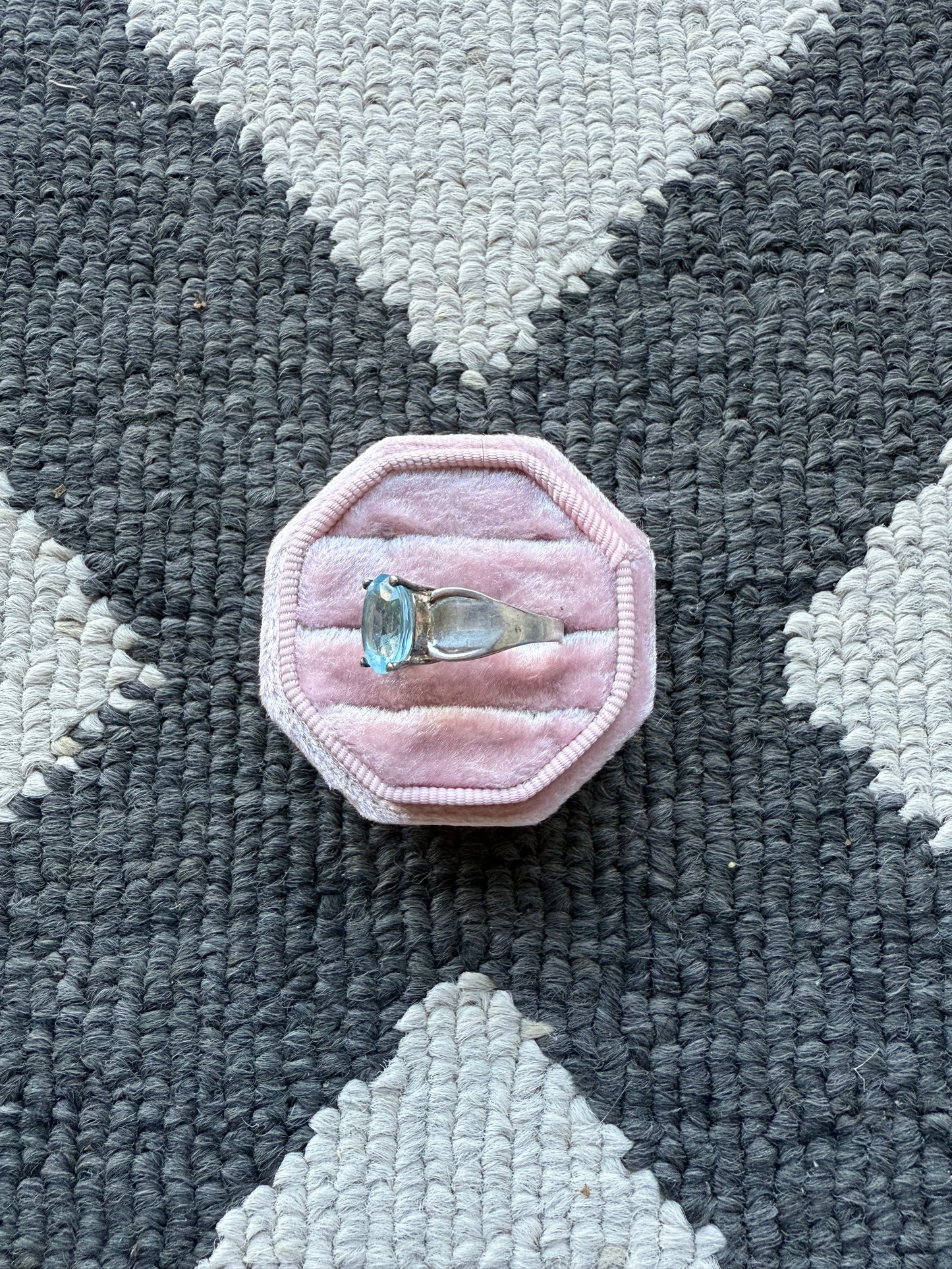 Sterling Light Blue Ring (6)