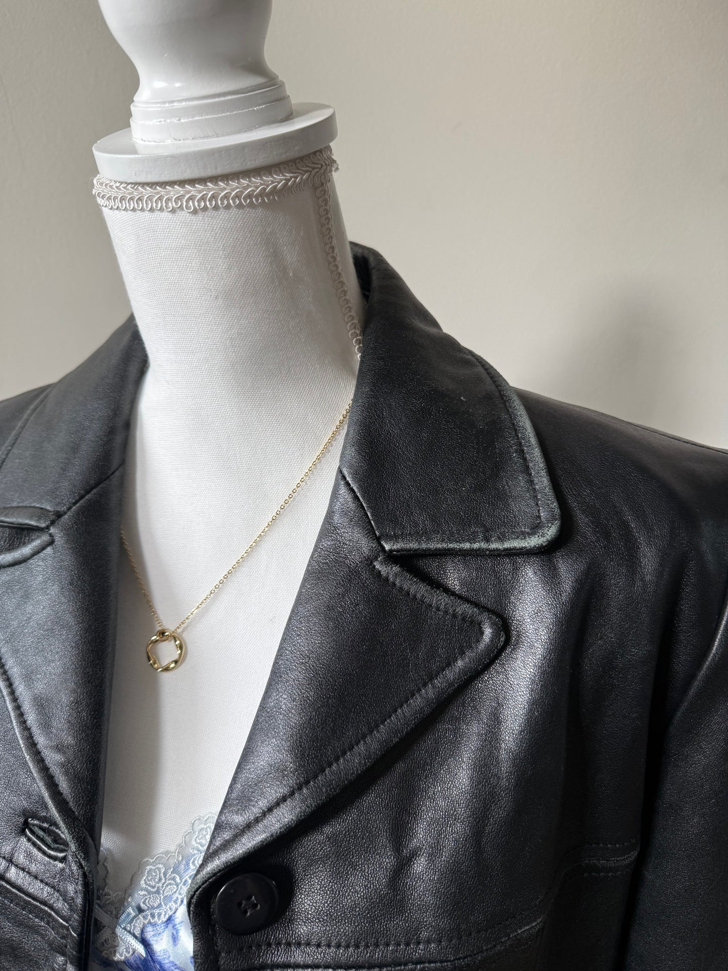 Kasper Black Leather Jacket