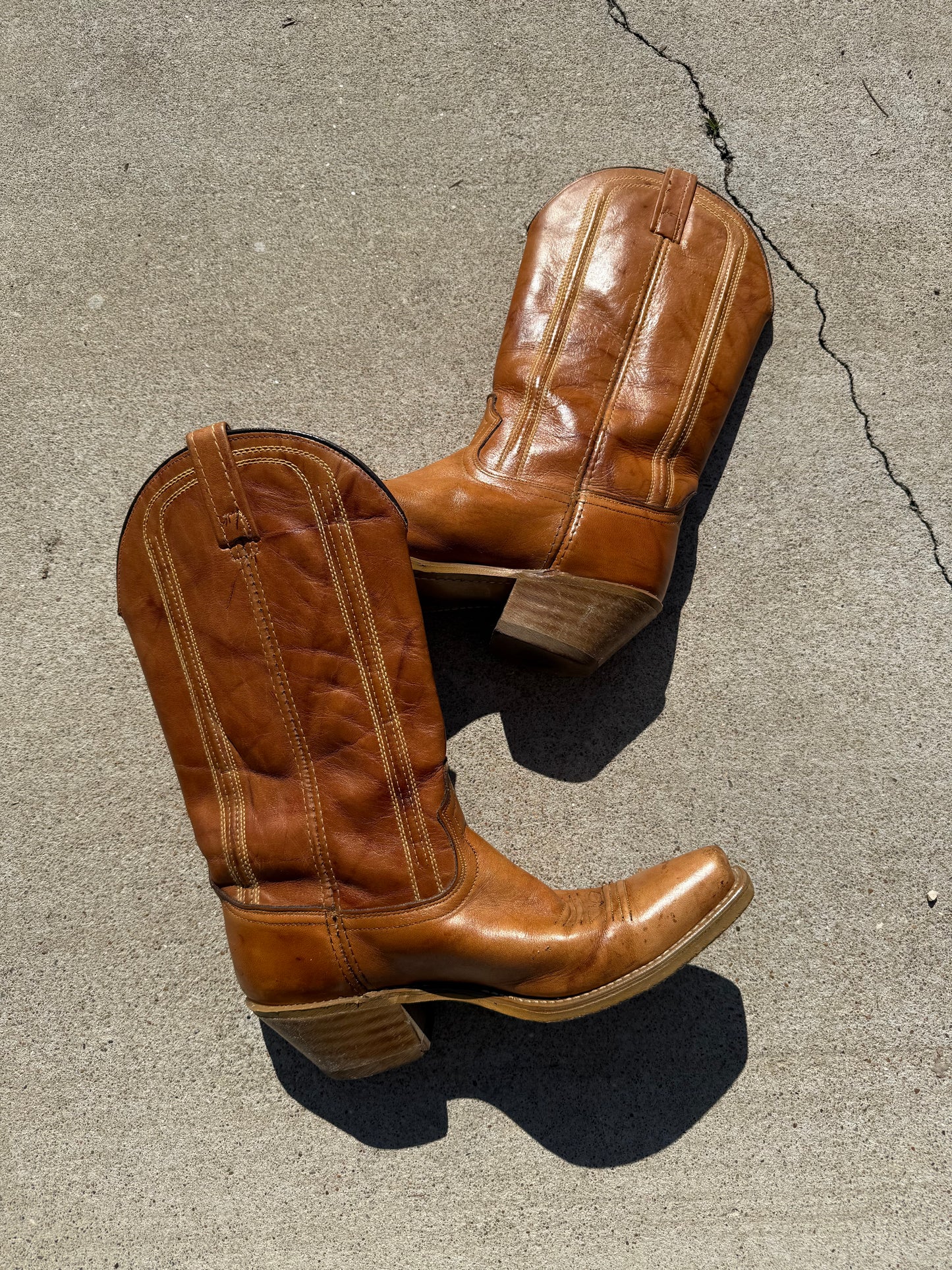 Tan Acme Boots