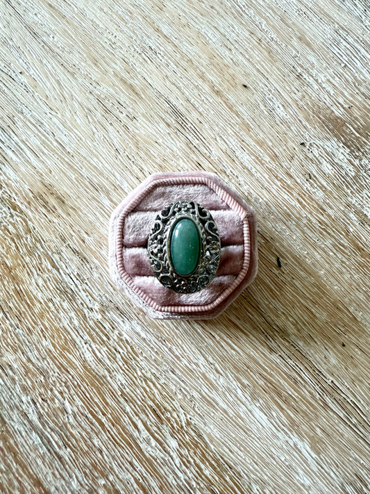 Steel Jade Oval Ring (8)