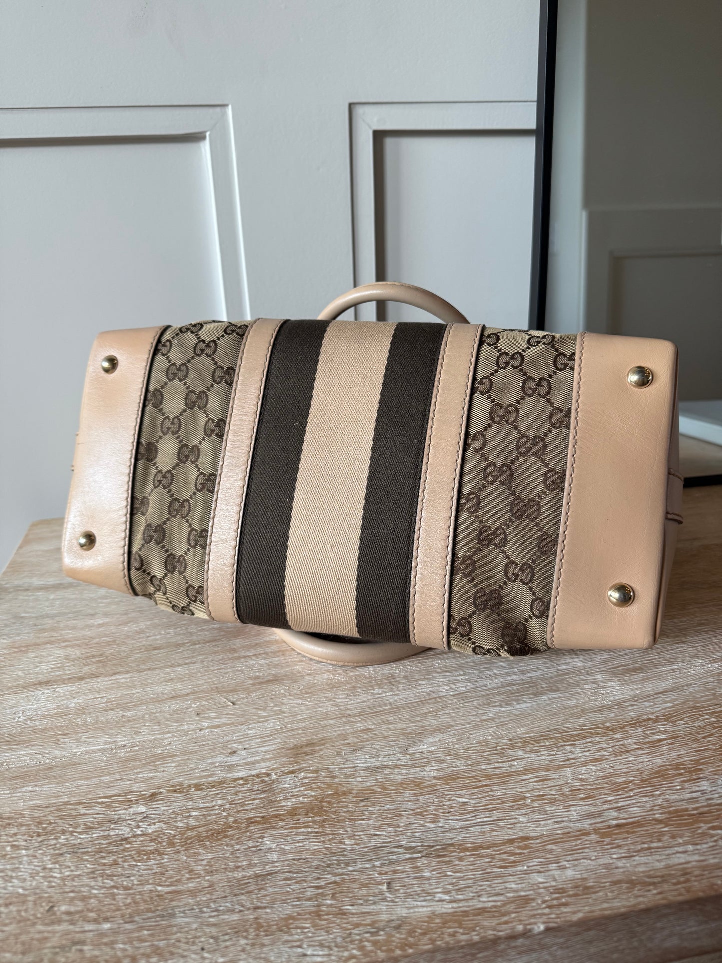 Gucci Brown Sherry Satchel