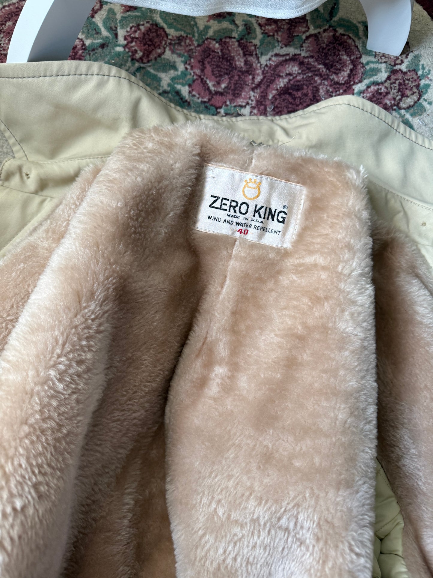 Ivory Lined Trench Coat