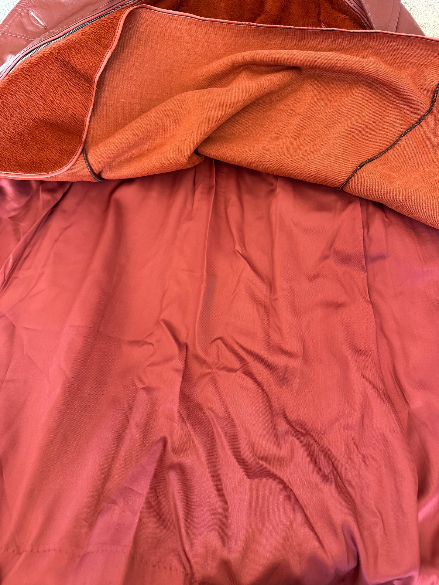Red Leather Trench Coat