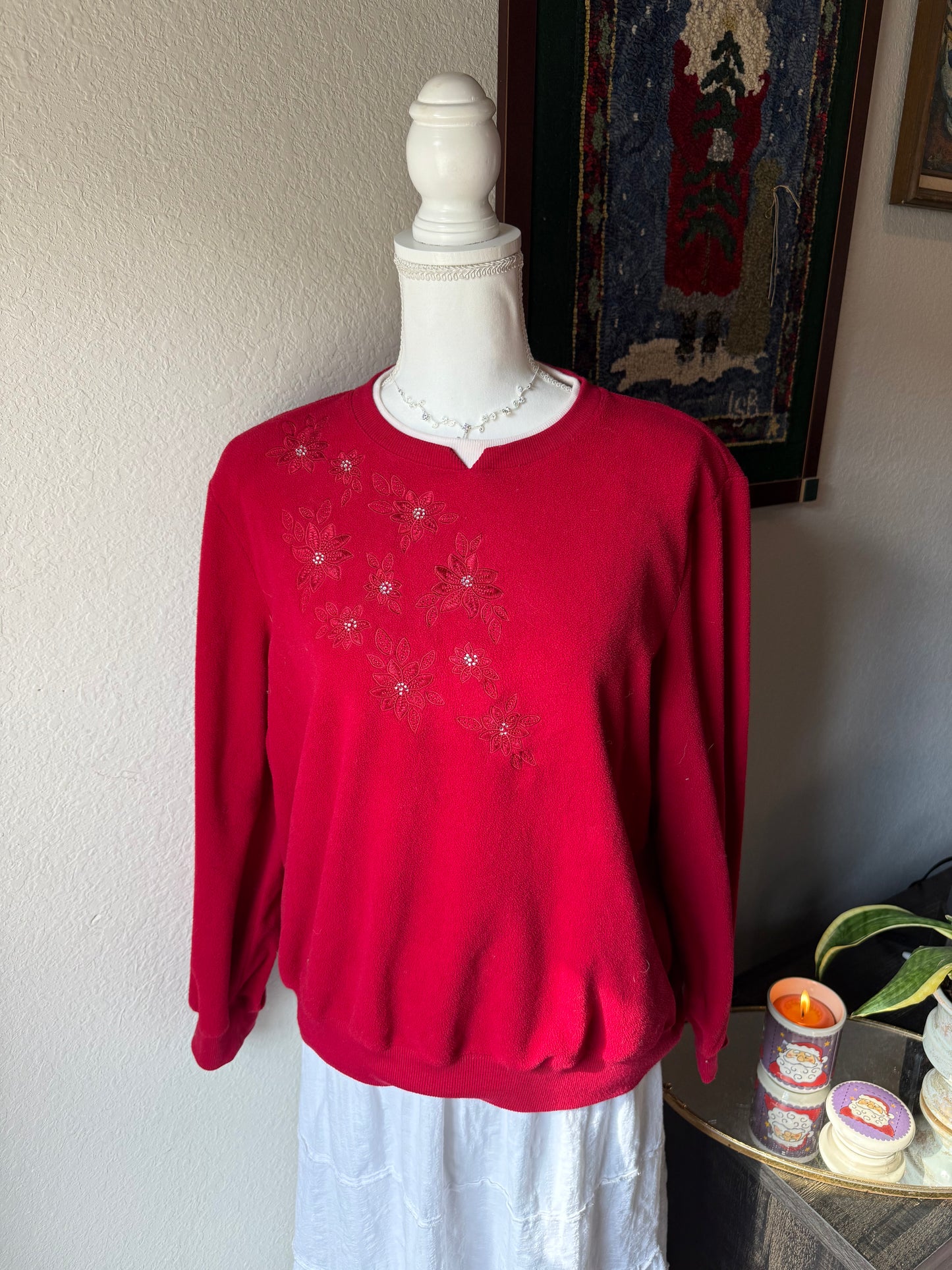 Poinsettia Fleece