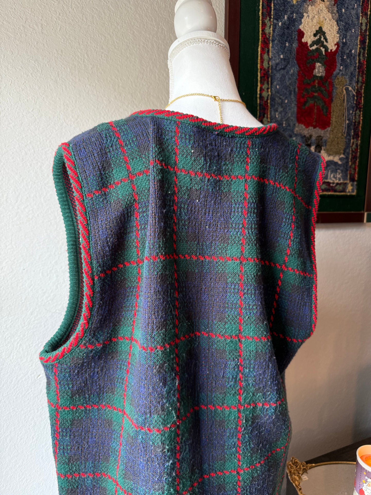 Plaid Vest