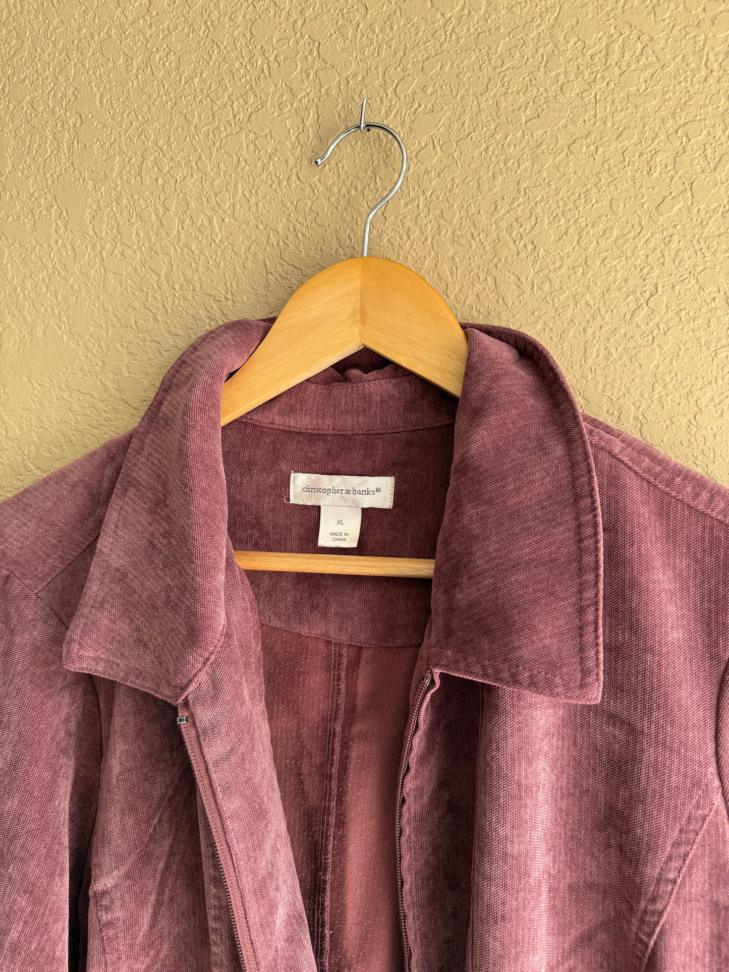 Plum Corduroy Jacket