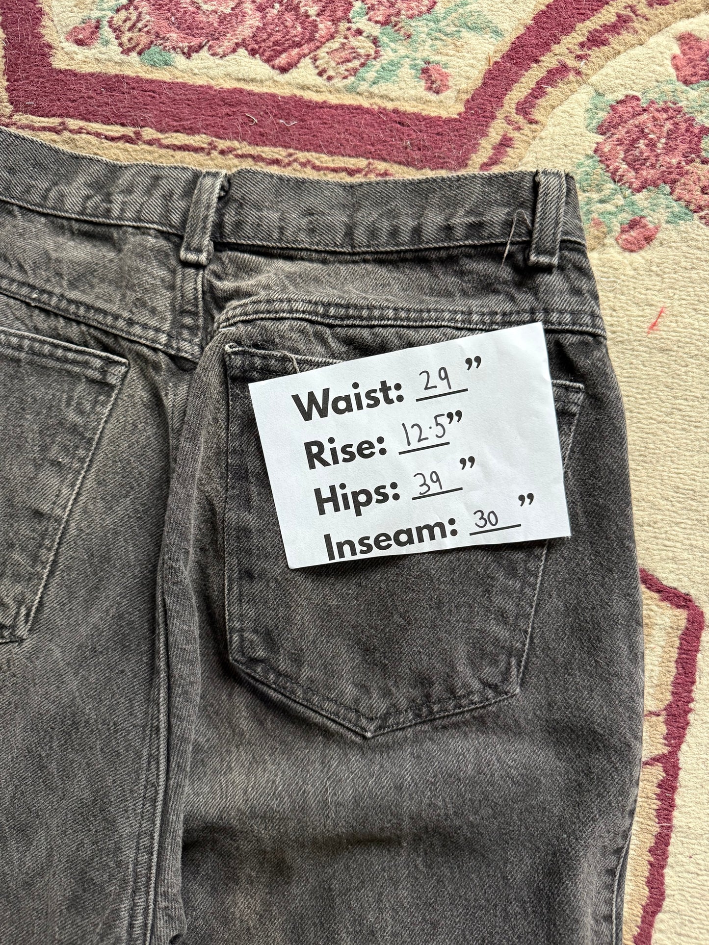 29” Black Jeans