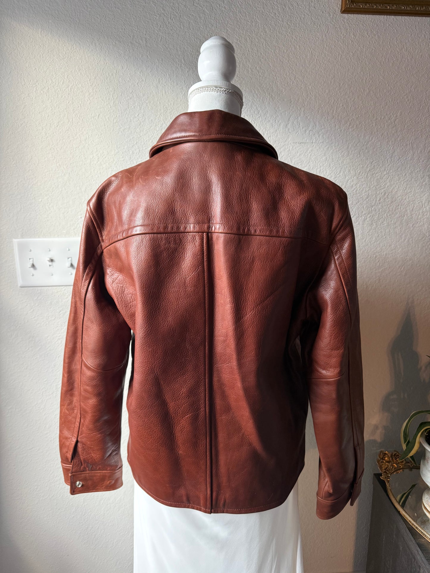 Coach Brown Leather Jacket