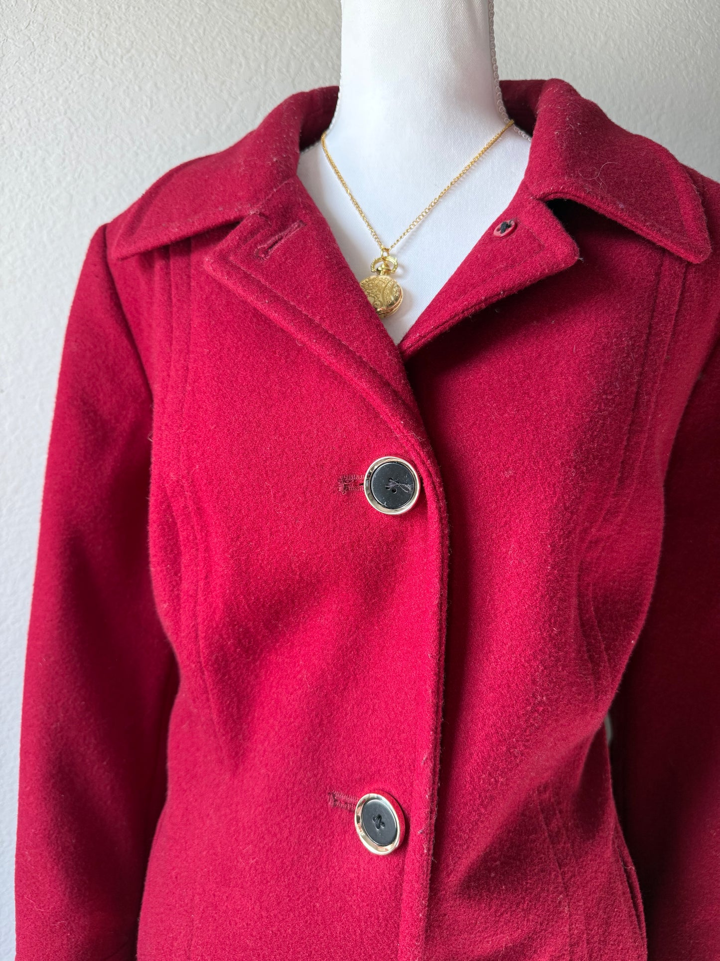 Red Wool Coat