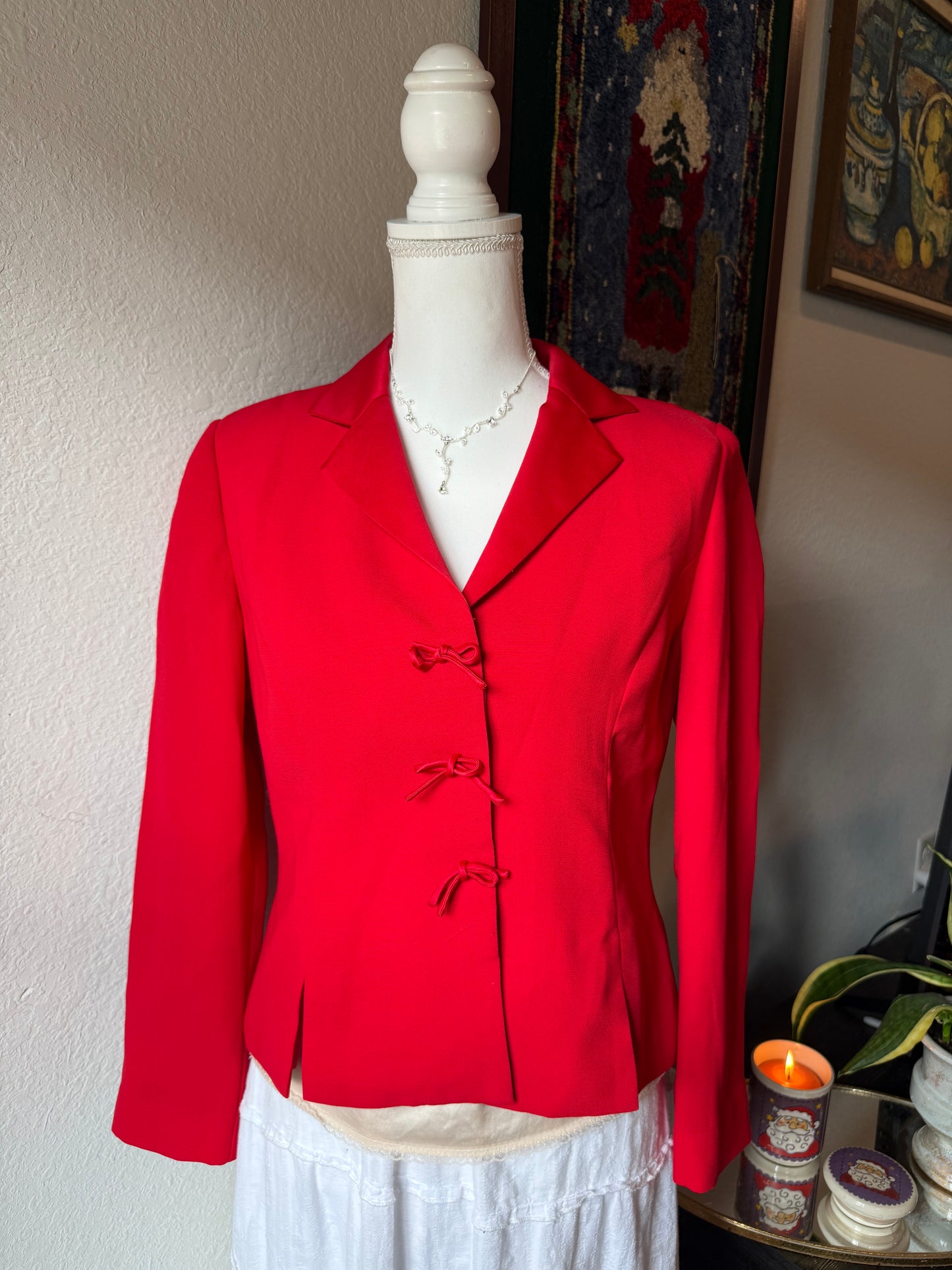 Red Bow Blazer