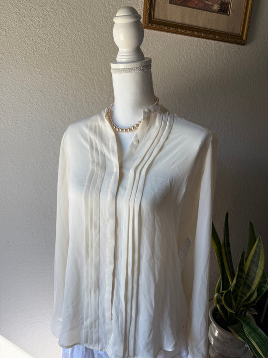 XL - Cream Button Up