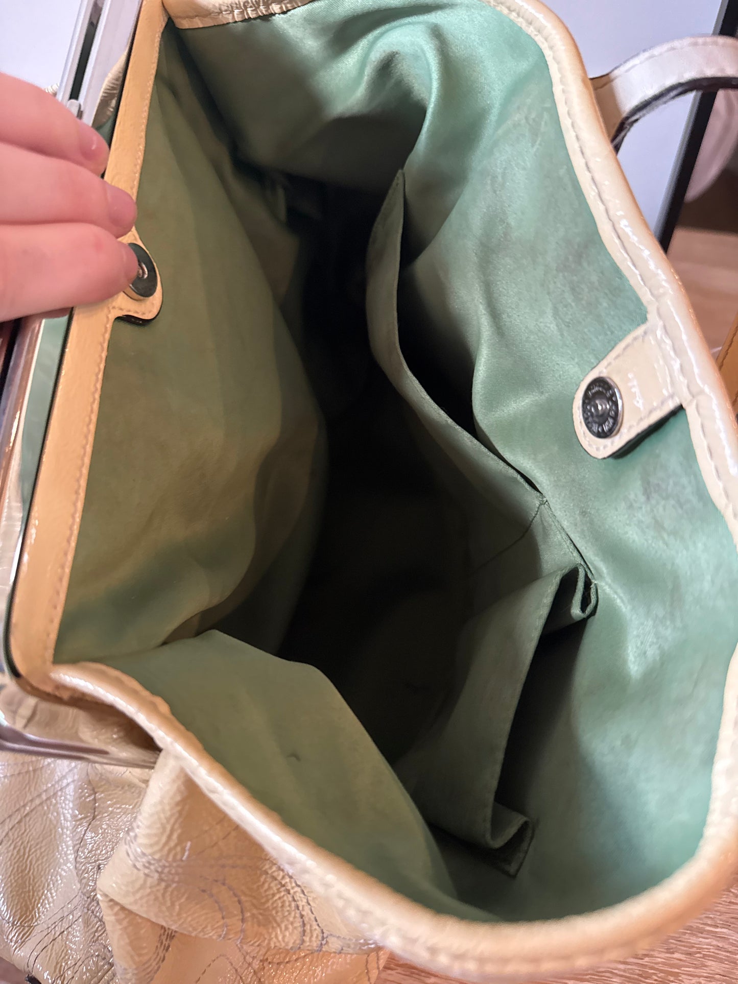 Coach Pastel Yellow Bag