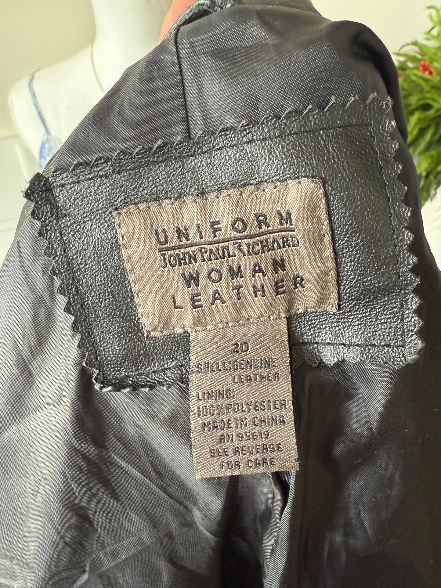 Black Leather Trench